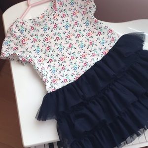 Baby gap spring floral dress tulle 4T 2T